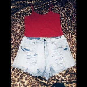 High waisted shorts